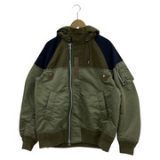 Sacai 21SS Nylon Twill x Outdoor Blouson MA-1 3 カーキ ネイビー