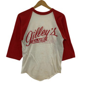 OLD・VINTAGE 半袖Tシャツ・カットソー 80s 両面プリント 7分丈リンガーT