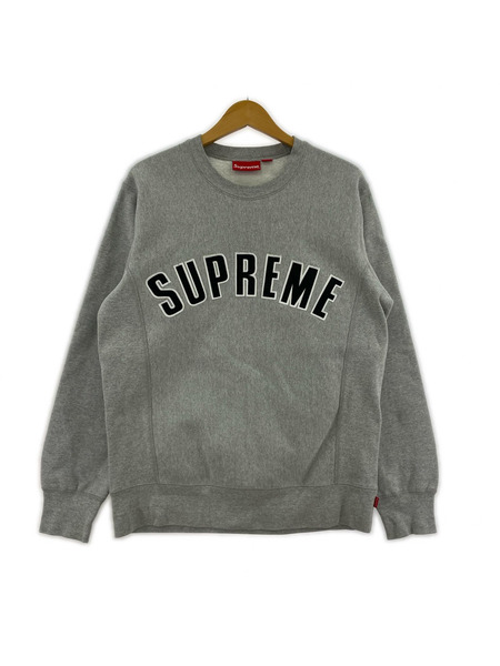 Supreme アーチロゴスウェット M グレー