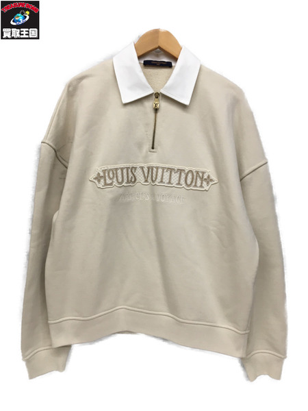 LOUIS VUITTON　メンズラグ衣料 エンベリッシュド ハーフジップ スウェットシャツ