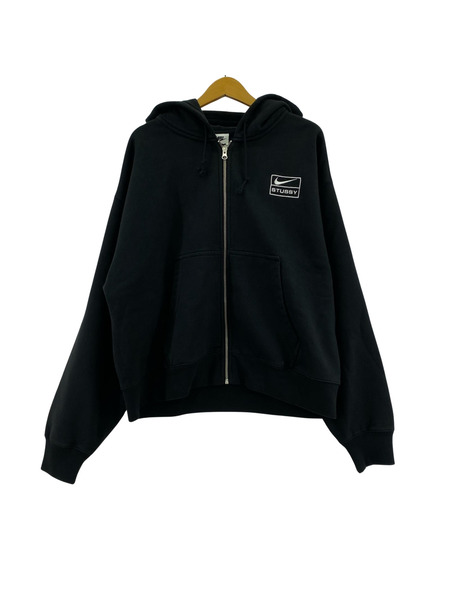 NIKE パーカー(ジップアップ) STONE WASHED FLEECE ZIP HOODIE M
