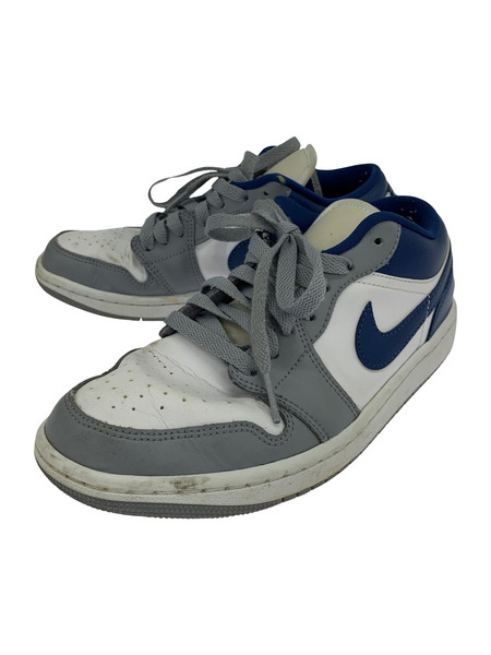 Nike WMNS Air Jordan 1 Low Grey and Blue 24.5cm｜商品番号