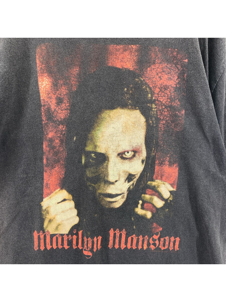 OLD・VINTAGE 半袖Tシャツ・カットソー 00s USA製 Marilyn Manson Tee 黒 (XL)