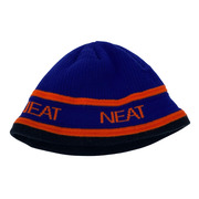 NEAT ニットキャップ LOGO KNIT CAP 青/オレンジ