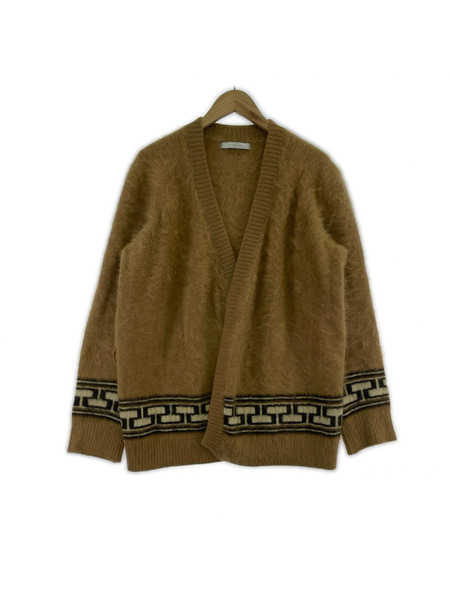 NUMBER (N)INE 02AW ジョージ期 アンゴラ混 ウールカーディガン 3 茶