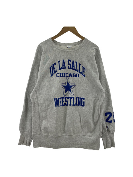 Champion トリコタグ R.W CHICAGO WRESTLING スウェット (XL)グレー