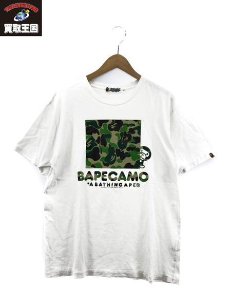 A BATHING APE カモフラプリントTシャツ WHT｜商品番号：2100195397522 