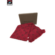 LV マフラー エシャルプ ロゴマニア 赤