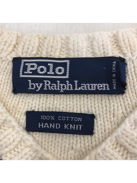 POLO RALPH LAUREN チルデンニット (L)