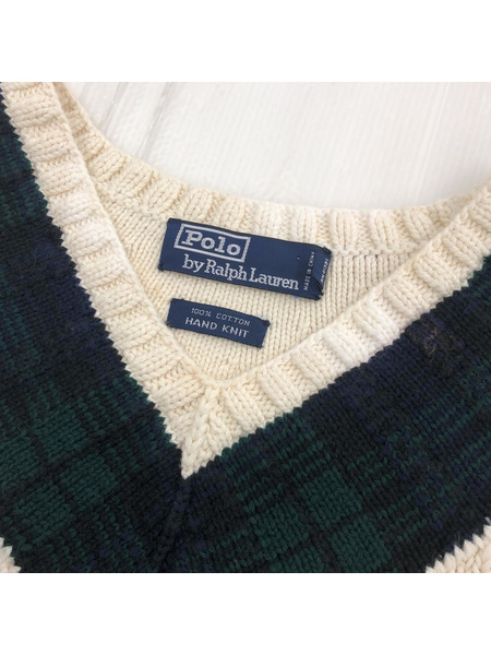 POLO RALPH LAUREN チルデンニット (L)