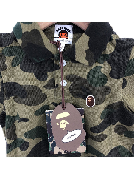 A BATHING APE KIDS ポロシャツ カモ