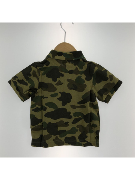 A BATHING APE KIDS ポロシャツ カモ