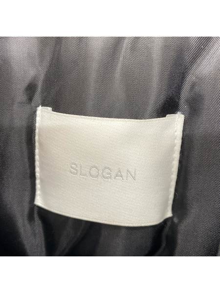 ジャケット SLOGAN ファージャケット 黒 F