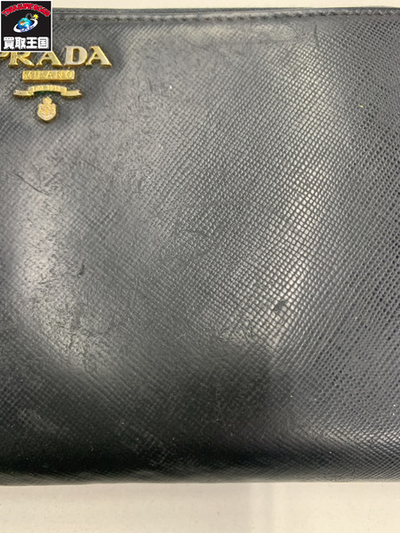 長財布 PRADA サフィアーノ 長財布 黒