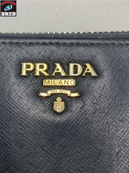 長財布 PRADA サフィアーノ 長財布 黒
