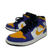 NIKE スニーカー DQ8426 AIR JORDAN 1 MID 紫 (25.0)