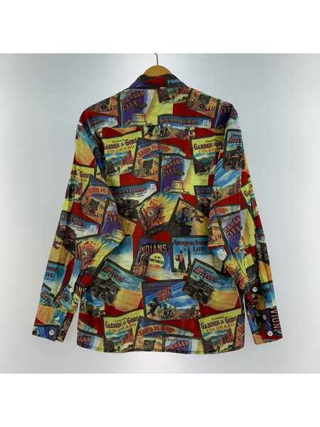 長袖シャツ LA ROCKA 80s インディアンオープンカラーシャツ