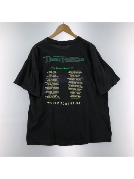 DEEP PURPLE 90s ワールドツアー S/Sカットソー ブラック (XL)