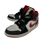 NIKE Air Jordan 1 Mid White/Gym Red Black (28.0)