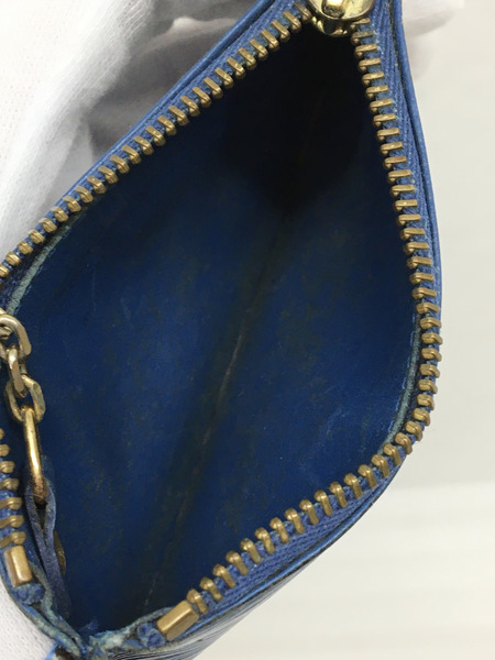LOUIS VUITTON LV ポシェット・クレ エピ ブルー