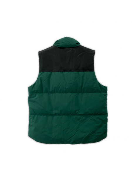 schott ダウンベスト レザーヨーク ダウンベスト