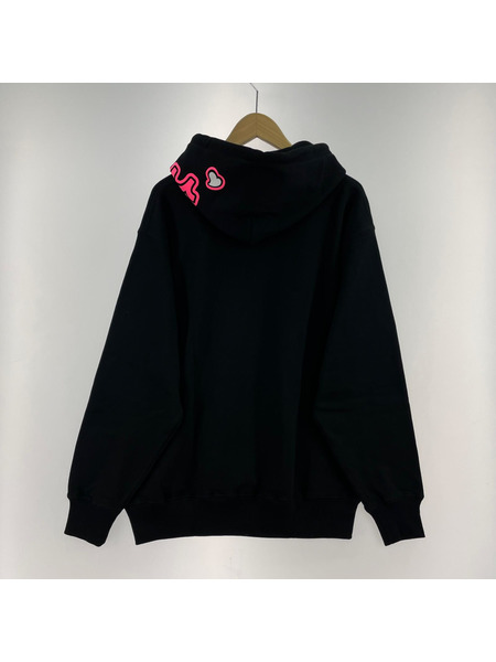 muta×ACANTHUS muta sweet logo hoodie POパーカー L ブラック