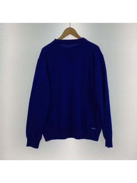 SOPHNET. 19AW/LEATHER POCKET CREW NECK KNIT