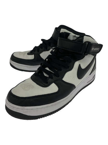 NIKE×STUSSY AIR FORCE 1 MID 28.5cm DJ7840-002