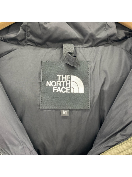 THE NORTH FACE ダウンジャケット ヌプシ フーディー カーキ×ブラック M