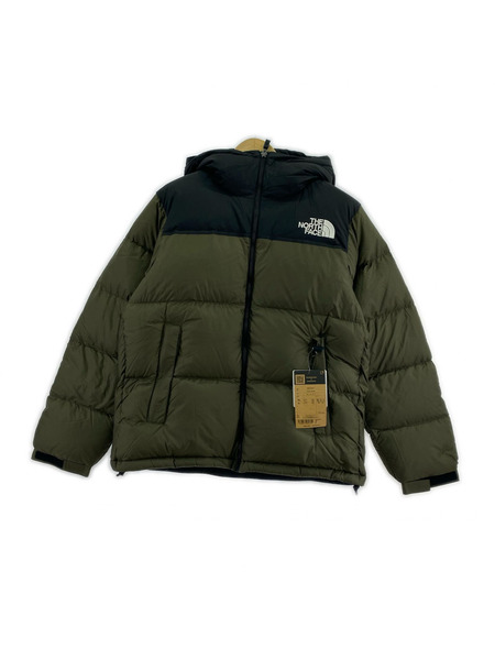 THE NORTH FACE ダウンジャケット ヌプシ フーディー カーキ×ブラック M