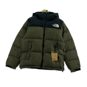 THE NORTH FACE ダウンジャケット ヌプシ フーディー カーキ×ブラック M