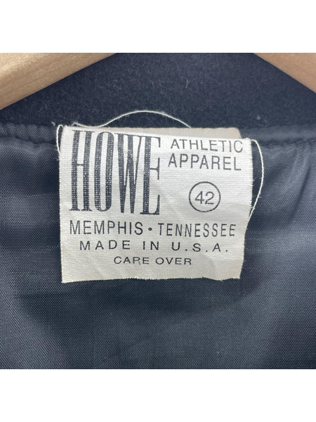 OLD・VINTAGE 80s/USA製/HOWE/Holloway社/ク/スタジャン/黒/42