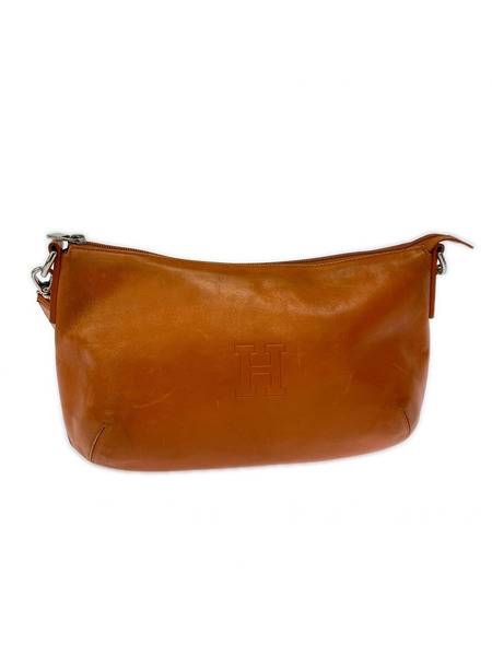 HIROFU ショルダーバッグ レザー オレンジ
