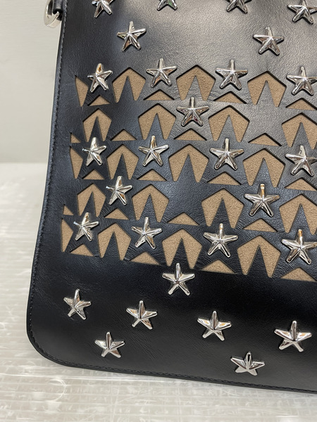 JIMMY CHOO DEREK スタースタッズ レザークラッチバッグ