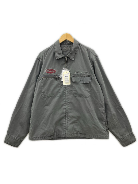 AVIREX ジャケット FADED EMB WORK JACKET チャコール XL