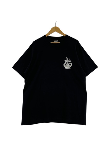 STUSSY ONE WORLD ONE LOVE S/S TEE (L) ブラック