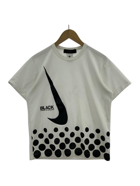 BLACK COMME des GARCONS×NIKE 16AW プリントS/Sカットソー (M) 白