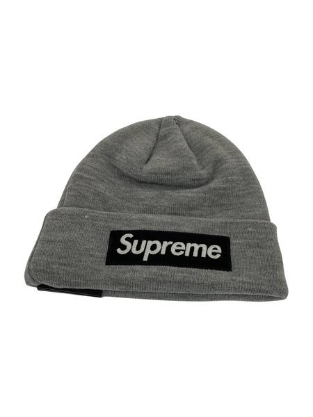 Supreme New Era Box Logo Beanie 　グレー