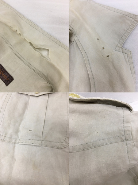 OLD YVES SAINT LAURENT ミリタリーシャツセットアップ S