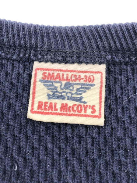 REAL McCOY’S USNA サーマルカットソー (34-36) 紺[値下]