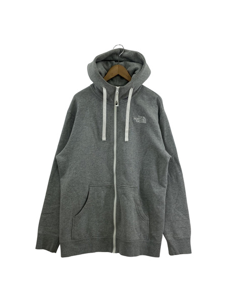 THE NORTH FACE コットンジップパーカー グレー (XL)