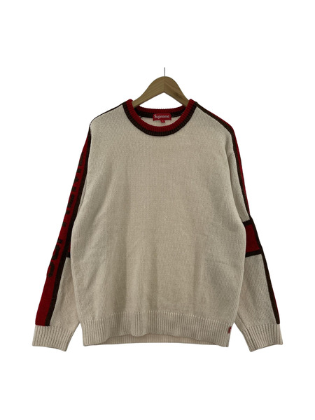 Supreme stripe chenille sweater M