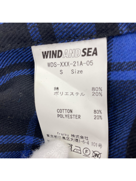 WIND AND SEA×GOD SELECTION XXX チェックネルシャツ S WDS-XXX-21A-05