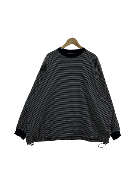 is-ness BALLOON STRIPES LONG SLEEVE T SHIRT M