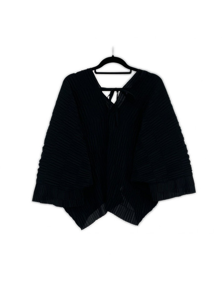 Henrik Vibskov プリーツブラウス S 黒