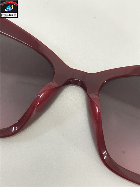 miumiu  ラインストーン サングラス バイカラー レッドピンク