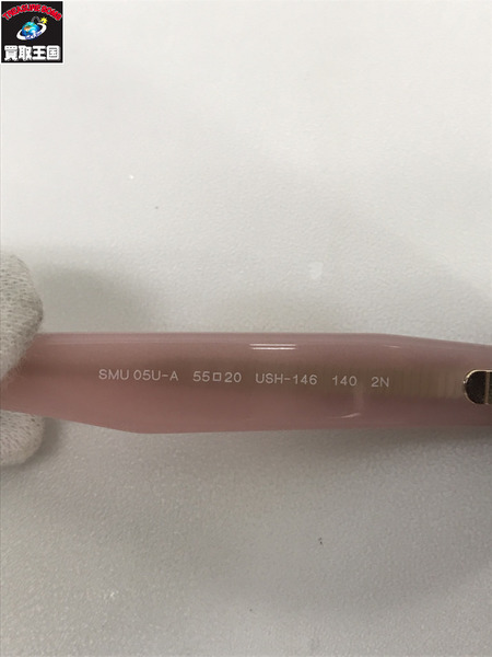 miumiu  ラインストーン サングラス バイカラー レッドピンク