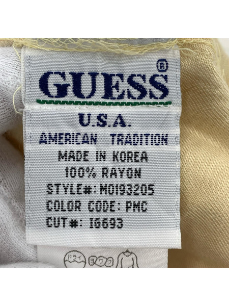GUESS 半袖シャツ GUESS JEANS 韓国製 S/Sレーヨンシャツ (S)