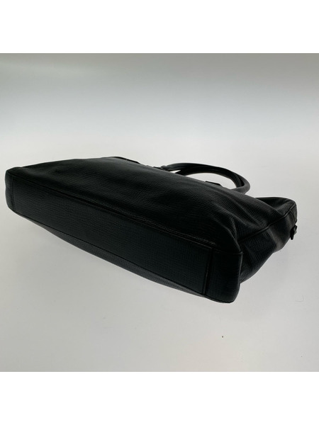 DOLCE＆GABBANA 内総柄 レザービジネスバッグ 黒