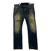 RRL デニム・ジーンズ ダメージ加工デニムパンツ CHEYENNE